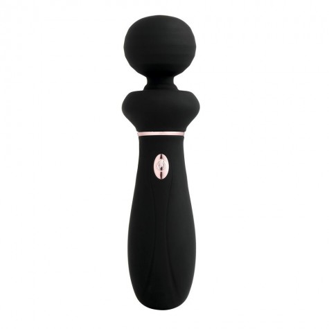 Черный вибратор So Divine Relax Portable Massage Wand - 24 см.