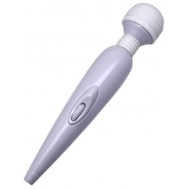 Белый вибромассажёр Mimi Magic Wand - 19,2 см.