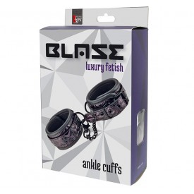 Фиолетово-чёрные оковы на ноги BLAZE ANKLE CUFF PURPLE