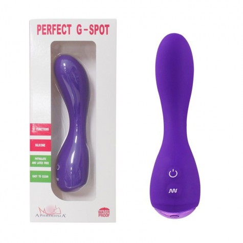 Фиолетовый вибратор Perfect G-Spot - 16,2 см.